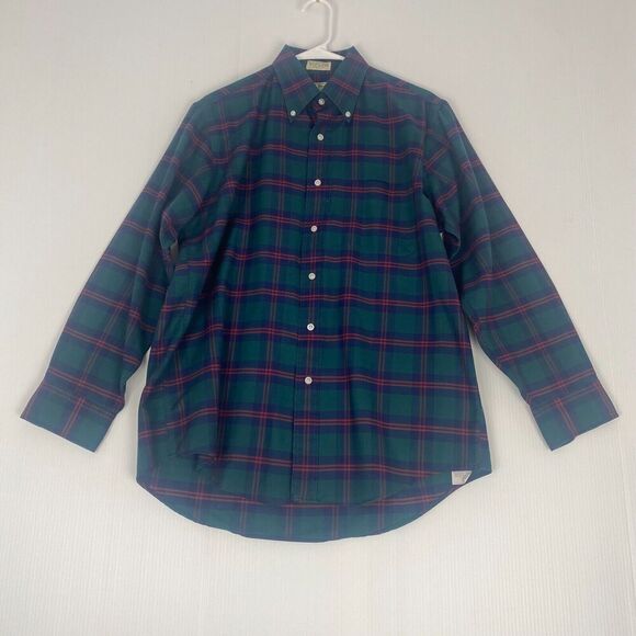 L.L Bean Button Down Shirt Mens SZ 16-33 Striped Long Sleeve  Cotton Made in USA - Picture 2 of 11